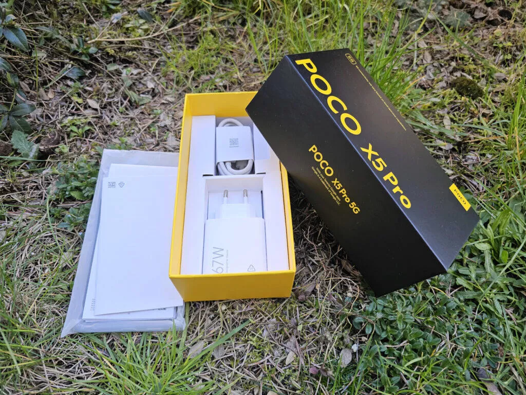 POCO X5 Pro 5G obsah balení POCO X5 Pro 5G obsah balení