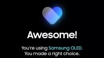 Samsung displej OLED finder web oznámení