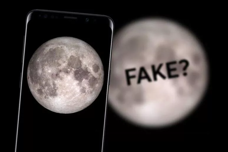 Samsung fake fotografie Měsíc kauza AI Optimalizátor scény Samsung fake fotografie Měsíc kauza AI Optimalizátor scény