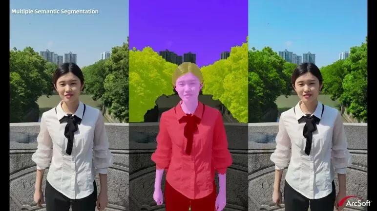 Semantic segmentation on photos and videos with Snapdragon 8 Gen 2.