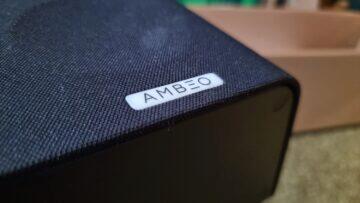 Sennheiser AMBEO Soundbar recenze detail AMBEO logo