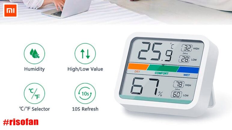 Xiaomi LCD Digital Thermometer Hygrometer Indoor with Magnet.