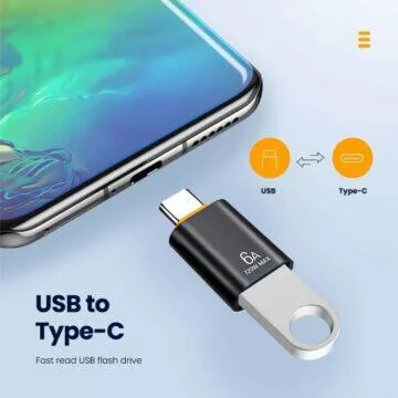 6A OTG adaptér USB-C - USB-A AliExpress redukce