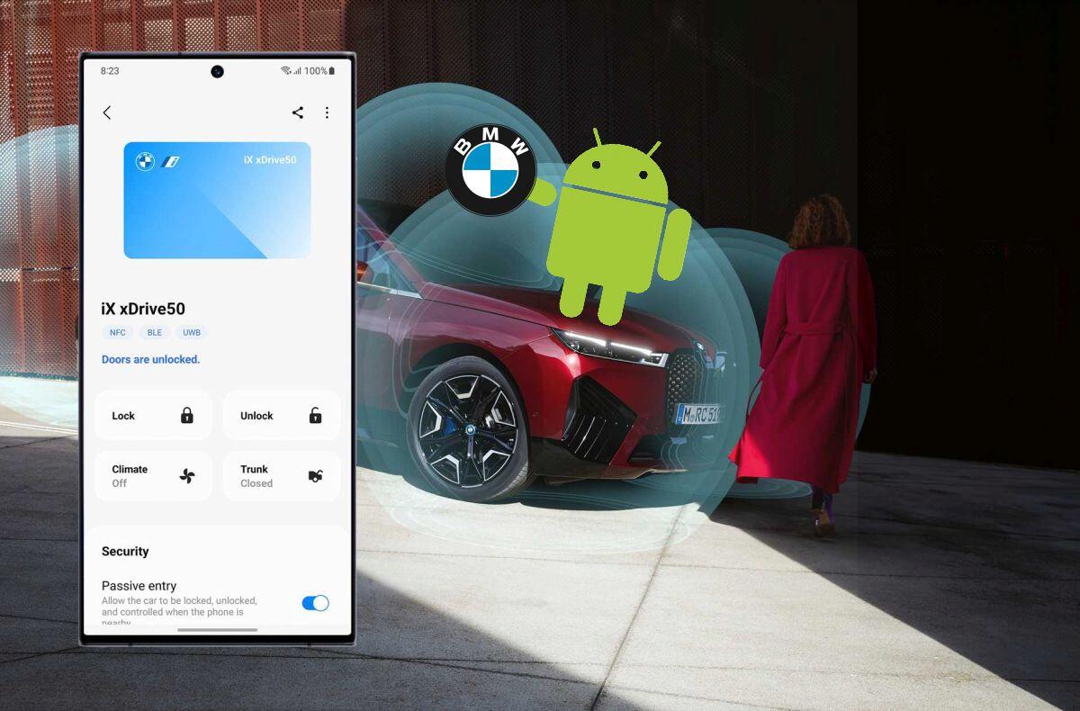 Majitelé vozů BMW už testují odemykání Android mobilem