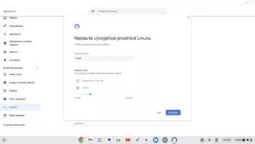 ChromeOS linux aplikace