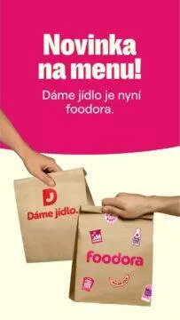 Dámejídlo foodora aplikace název změna rebranding