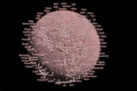 NASA Caltech Mars Mapa mozaika MRO