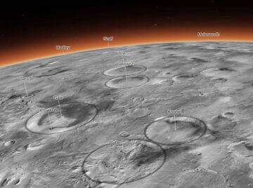 NASA Caltech Mars Mapa mozaika MRO detail