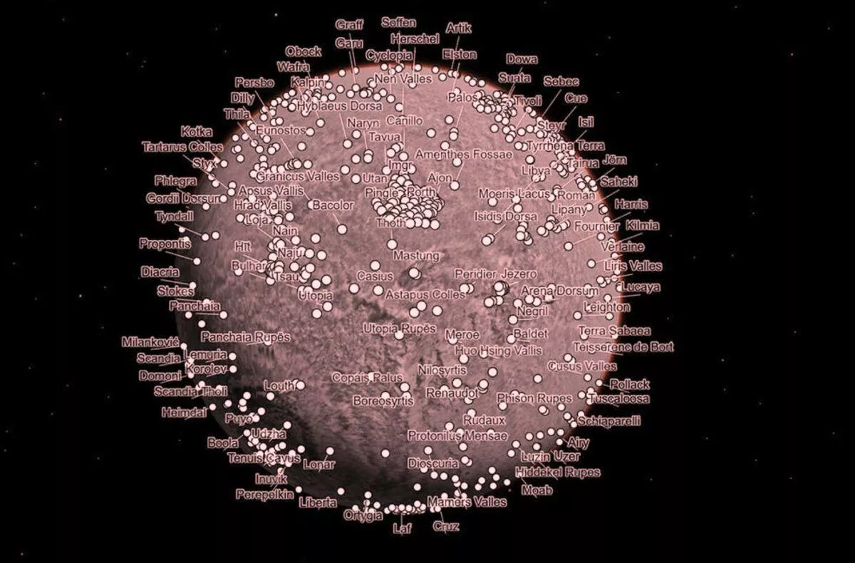 Mars v nevídaném detailu. Vznikla jeho nejpodrobnější mapa