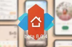 Nova Launcher 8.0.4 beta material you widgety barvy