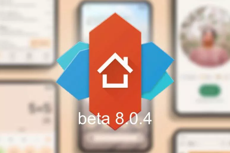 Nova Launcher 8.0.4 beta material you widgety barvy