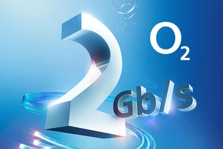 O2 2gbs optický internet připojení 2 000 kbps nejrychlejší v čr