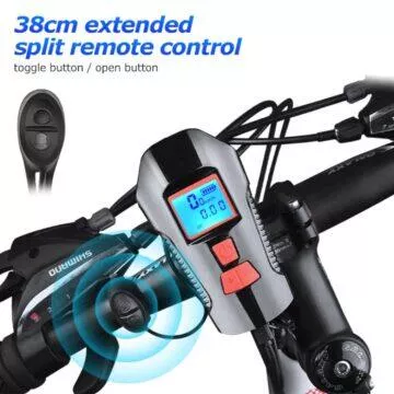 Přední svítilna se zvonkem a tachometrem tlačítko cyklo příslušenství AliExpress