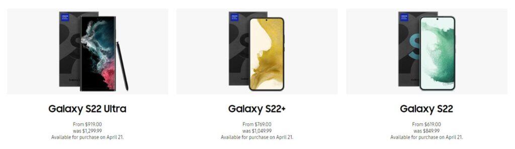 Samsung repasované mobily telefony galaxy s22 ceny sleva