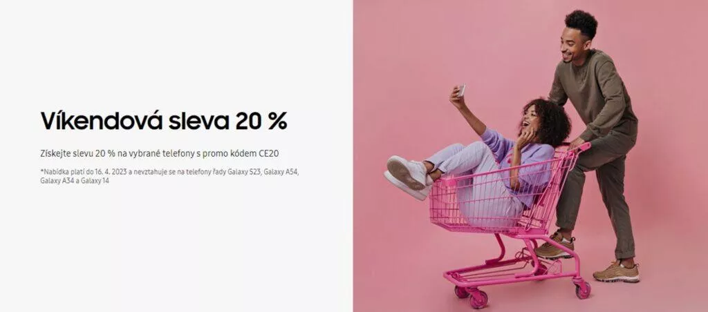 Samsung sleva 20 % telefony tablety hodinky banner Samsung sleva 20 % telefony tablety hodinky banner