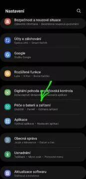 Samsung životnost baterie chránit baterii návod funkce nastavení 1 menu