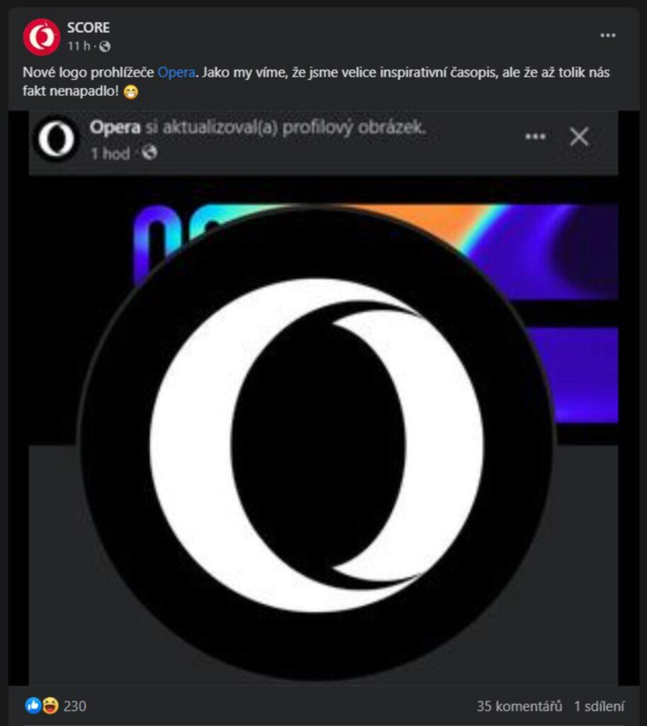 Score logo prohlížeč Opera One