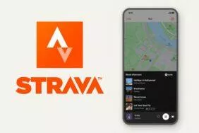 Strava aplikace Spotify přehrávač