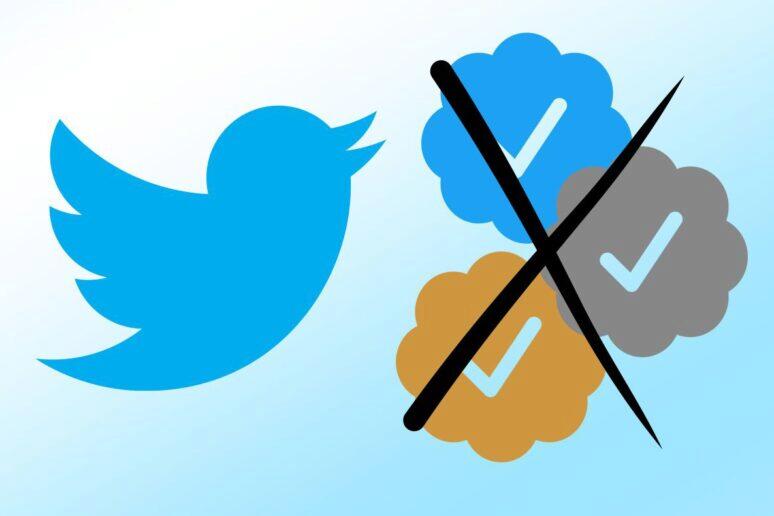 Twitter Blue ověření fajfky odstraněny