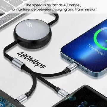 USB-A - USB-C - microUSB - Lighnting kabel AliExpress