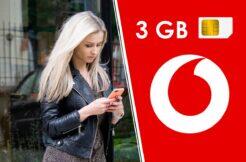 Vodafone limitovaný tarif 3 GB 100 SMS 130 minut