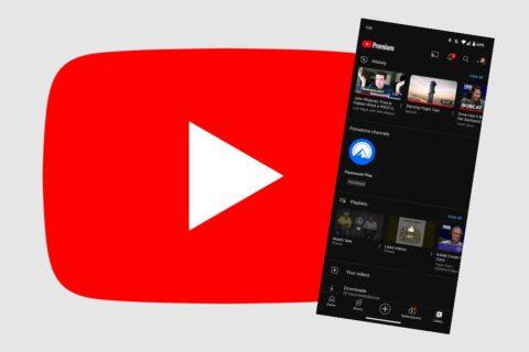 YouTube aplikace playlisty carousel nabídka