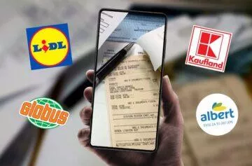 digitální účtenky aplikace LIDL Globus Albert Kaufland