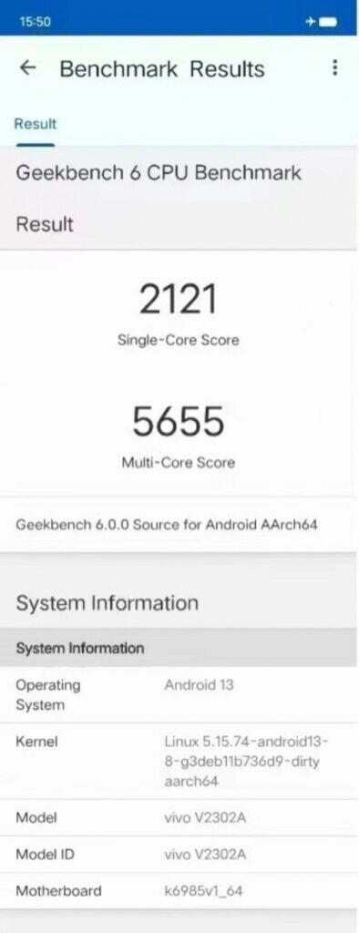 Geekbench 6 benchmark MediaTek Dimensity 9200+ test výkonu skóre