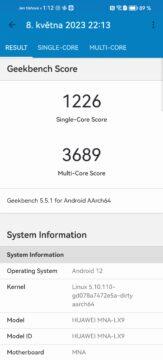 Geekbench Huawei P60 Pro