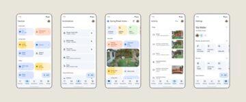 Google Home aplikace redesign vzhled ukázka