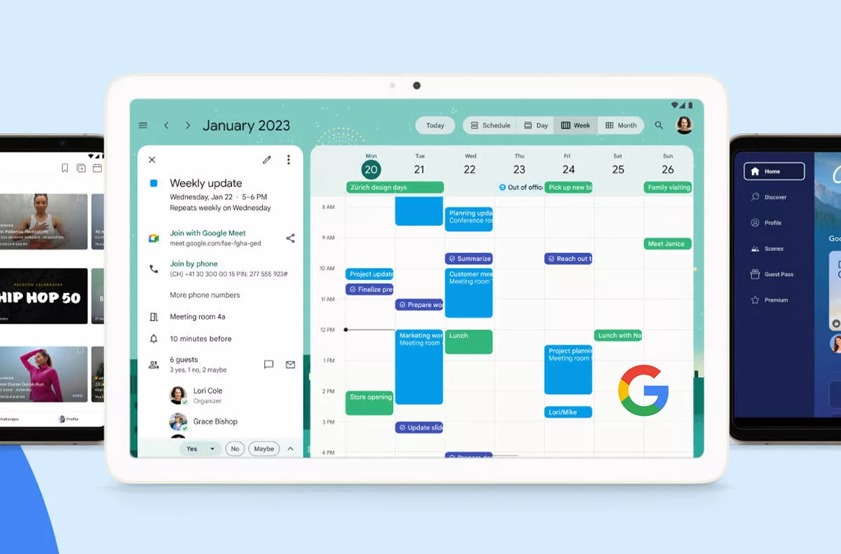To je paráda! Google Kalendář má nový vzhled pro tablety