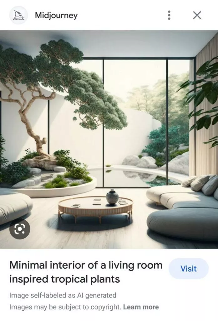 Google Obrázky označení AI Midjourney