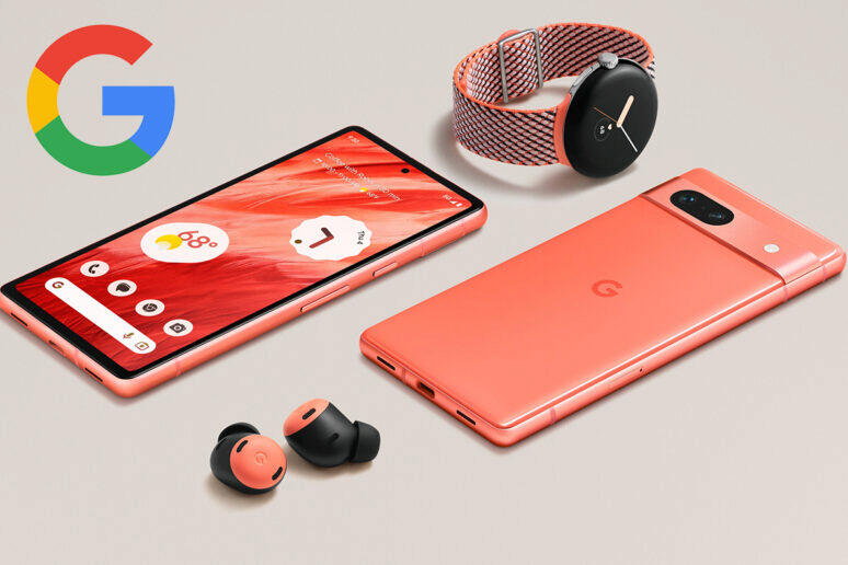 google pixel 7a cervena