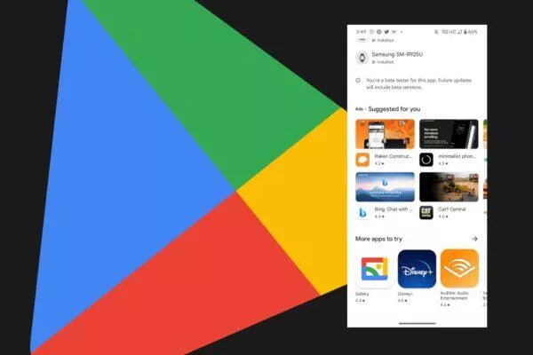 Google Play další reklamy aplikace hry test