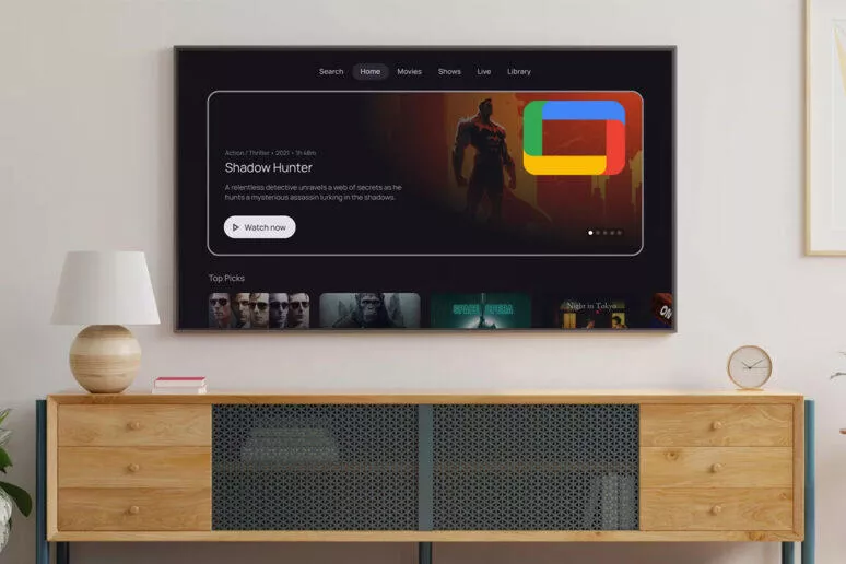 Google TV nový design Google TV nový design