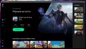 Hry Google Play Windows PC ČR test 2 hlavní menu