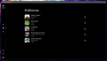 Hry Google Play Windows PC ČR test 3 knihovna