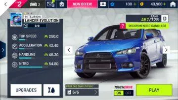 Hry Google Play Windows PC ČR test Asphalt 9 test 3 menu