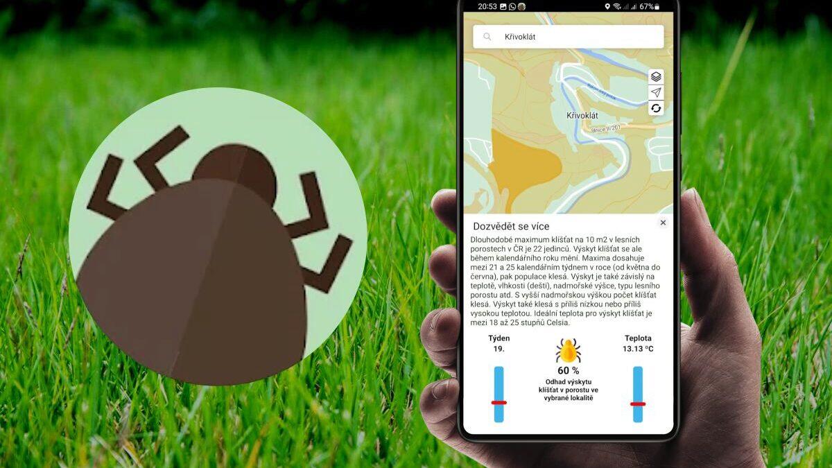 Super nápad: Aplikace Klíšťapka udělá z mobilu ochránce před klíšťaty