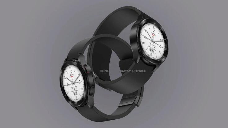 Samsung Galaxy Watch6 Classic stellt die drehbare Uhrenlünette von OnLeaks dar