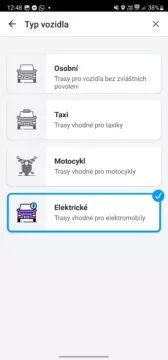 waze typ vozidla