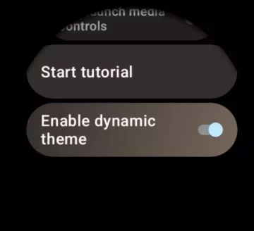 wear os 4 dynamic theme