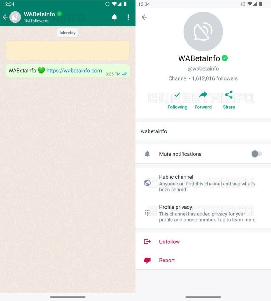 WhatsApp Channels beta features feature