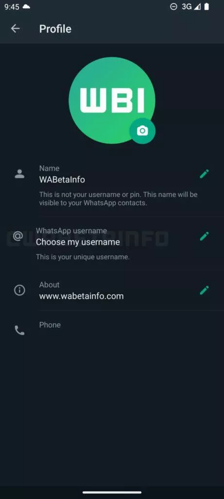 WhatsApp uživatelské jméno username beta aplikace Android WhatsApp uživatelské jméno username beta aplikace Android