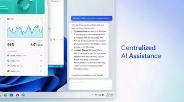 Windows 11 Copilot AI asistent postranní panel asistence