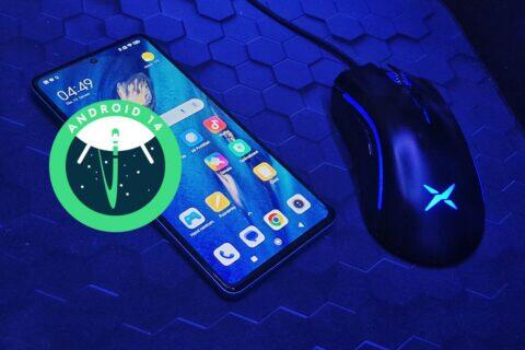 Android 14 beta 3 nový kurzor myš