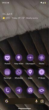 Android 14 beta 3 ztmavení tapety wallpaper dimming battery saver ztmavená tapeta
