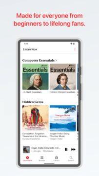 Apple Music Classical Android aplikace začátečníci