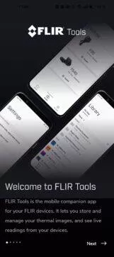 aplikace Flir Tools