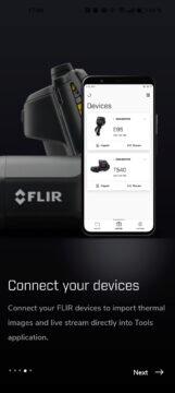 Flir Tools android aplikace